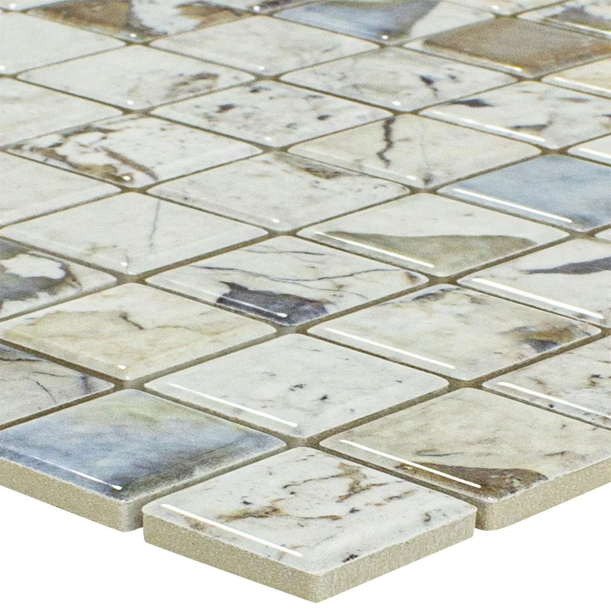 Keramiek Mozaïek Tegels Elysium Marmerlook Beige 23 Keramiek Mozaïek Tegels Elysium Marmerlook Beige 23