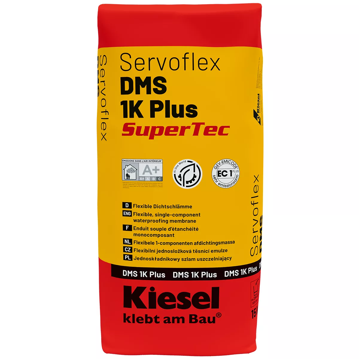 Flexibele afdichtingsmortel Kiesel Servoflex DMS 1K Plus