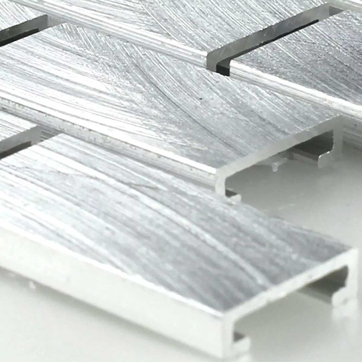 Sample Mozaïektegel Aluminium Zilver 