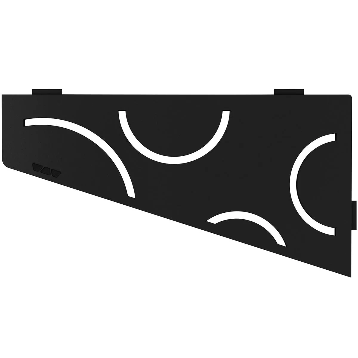Wandplank doucheplank Schlüter vierkant 15,4x29,5cm Curve Grafiet