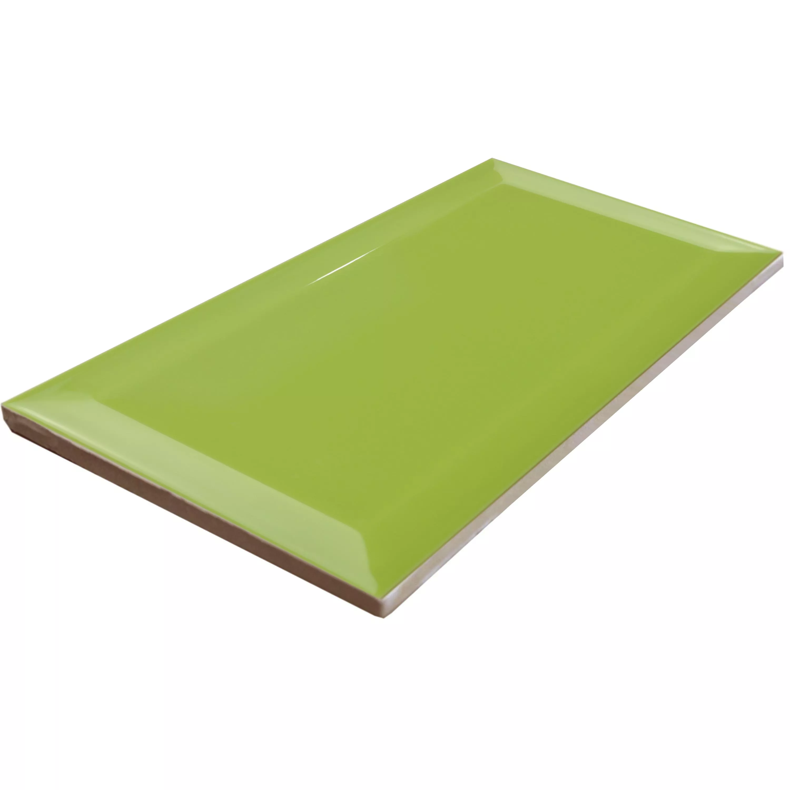 Sample Metro Wandtegels Brussel Met Facet 10x20x0,7cm Pistacho