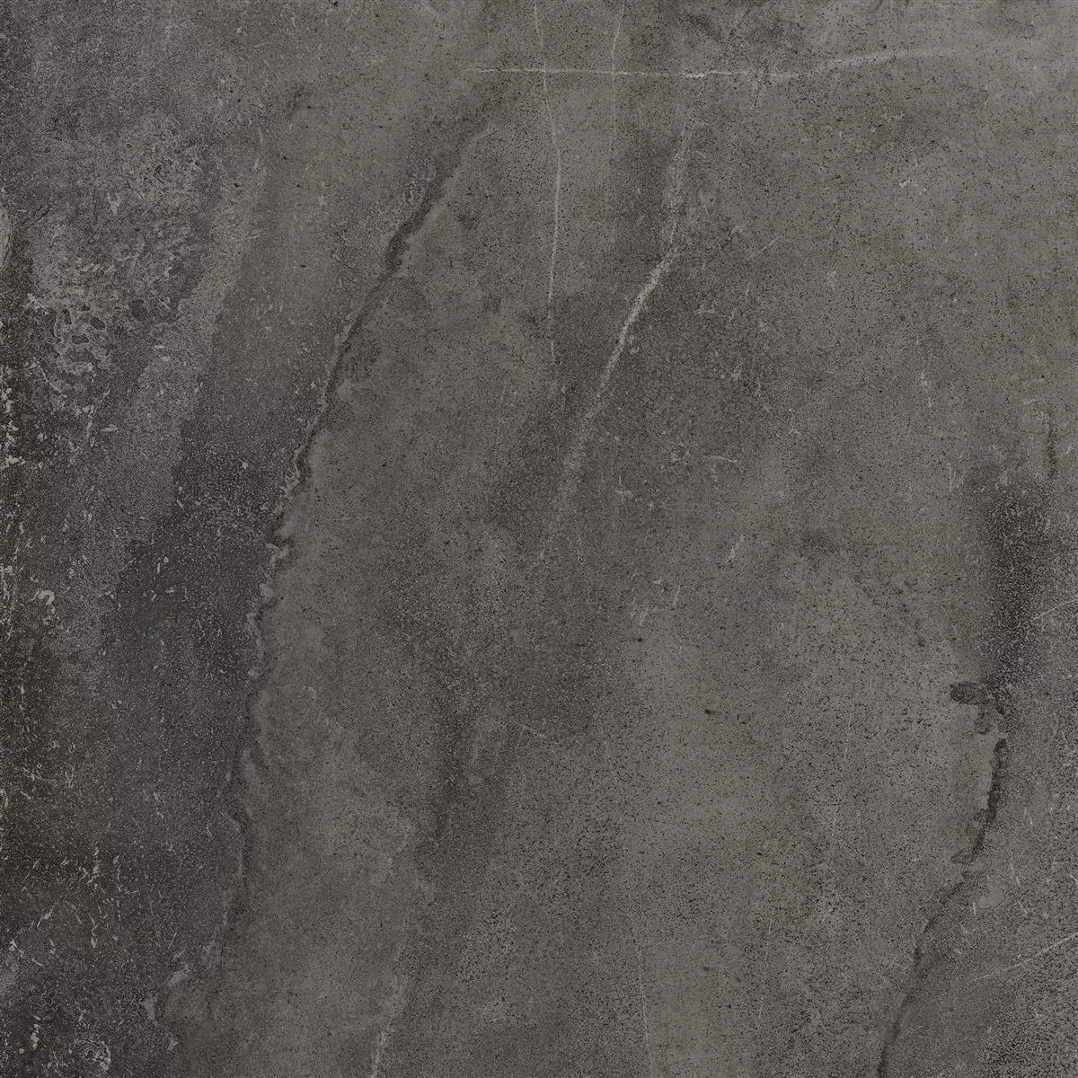 Terrastegels Detmold Natuursteen Optiek 60x60cm Antraciet