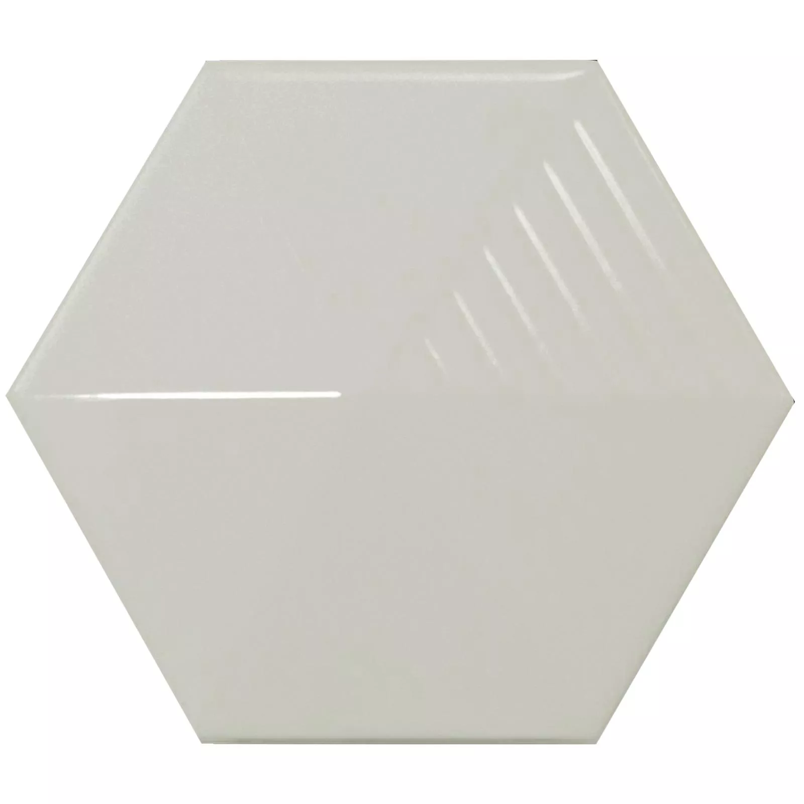 Sample Wandtegels Rockford 3D Hexagon 12,4x10,7cm Munt