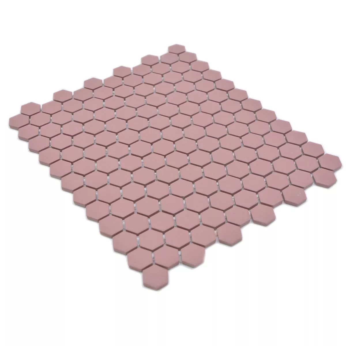 Sample Keramiek Mozaïek Bismarck R10B Hexagon Terracotta H23