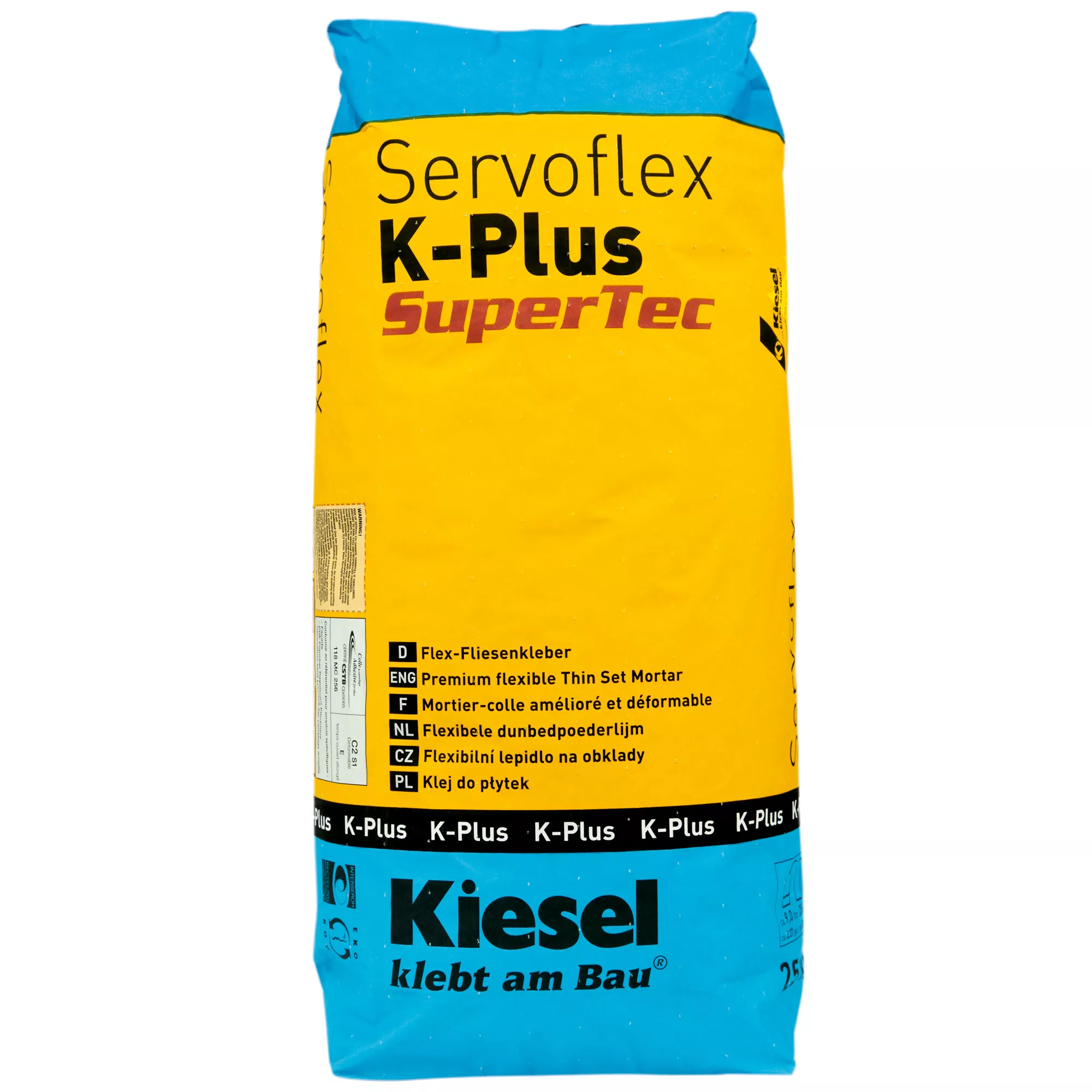 Kiezel Tegellijm Servoflex K-Plus - Keramische Tegels, Fijne Steengoed Tegelmortel (20KG)