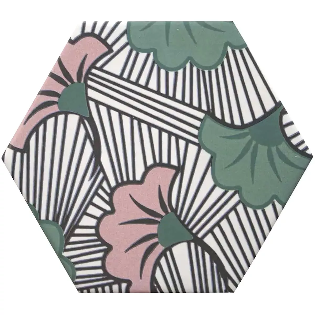 Porselein steengoed Tegels Modena Hexagon Decor 1 Porselein steengoed Tegels Modena Hexagon Decor 1