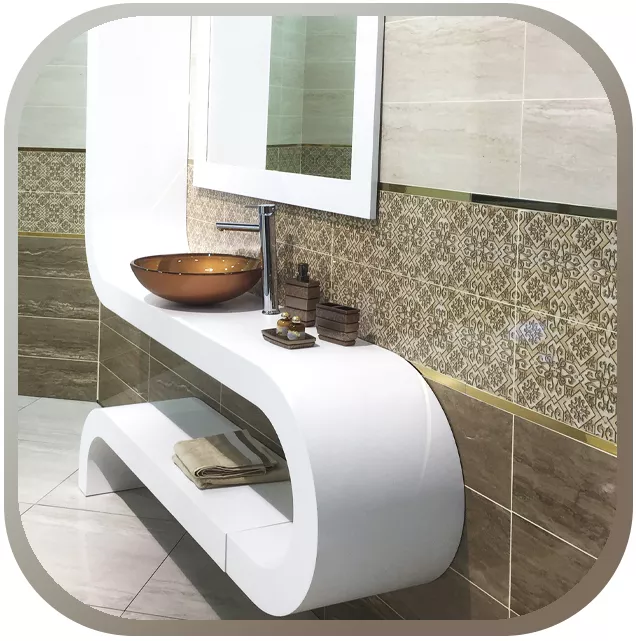 Glas Tegelranden Glas Tegelranden