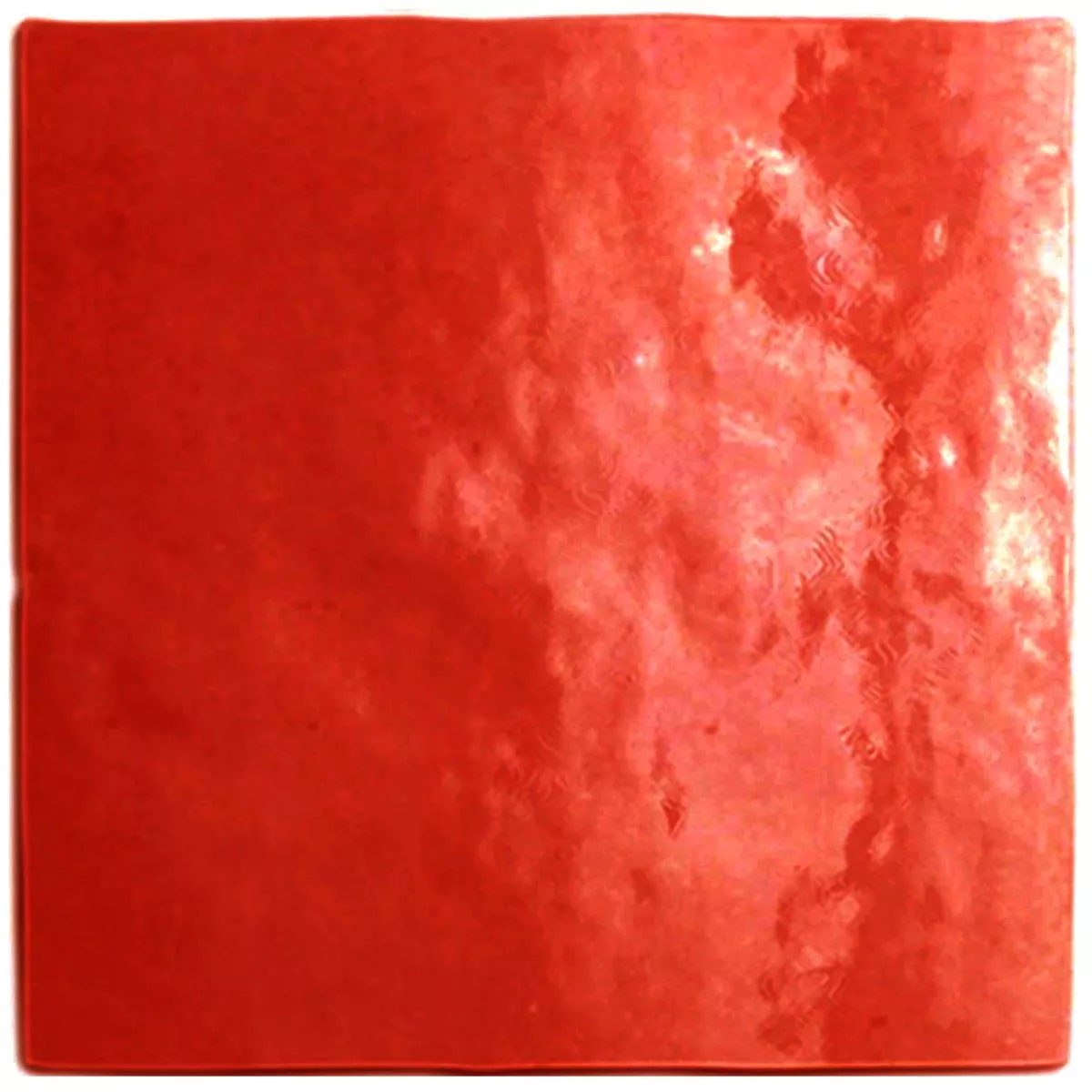 Wandtegels Rebecca Gegolfd Rood 16,2x16,2cm Wandtegels Rebecca Gegolfd Rood 16,2x16,2cm