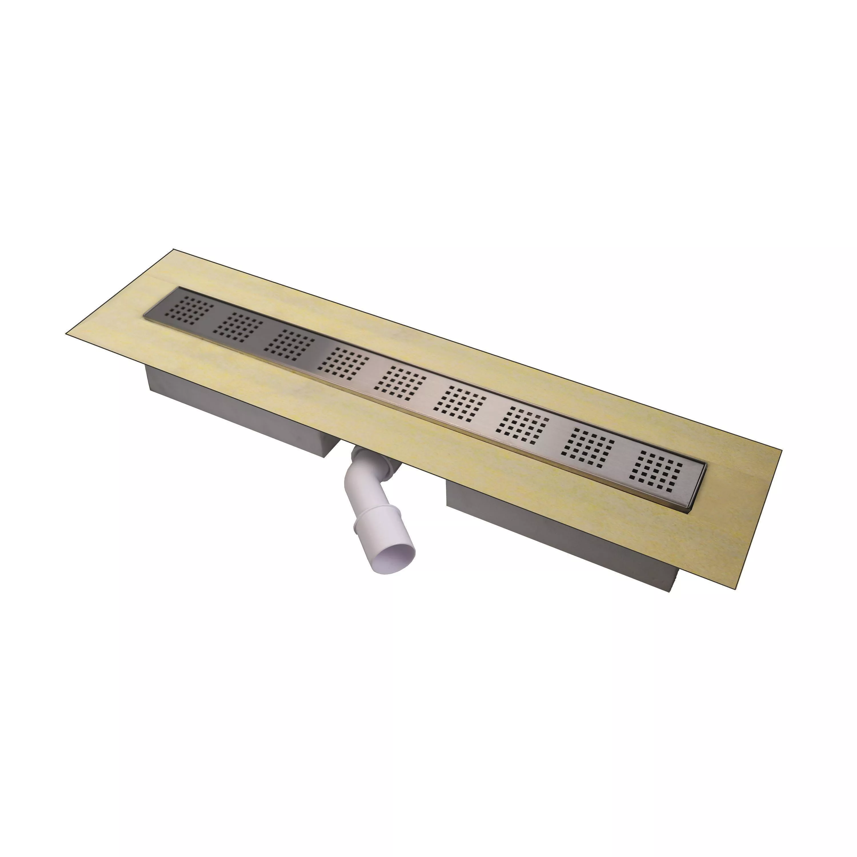 Douchegoot Pro Complete Set Met Afdekrooster (perforatie) 600 Mm Douchegoot Pro Complete Set Met Afdekrooster (perforatie) 600 Mm