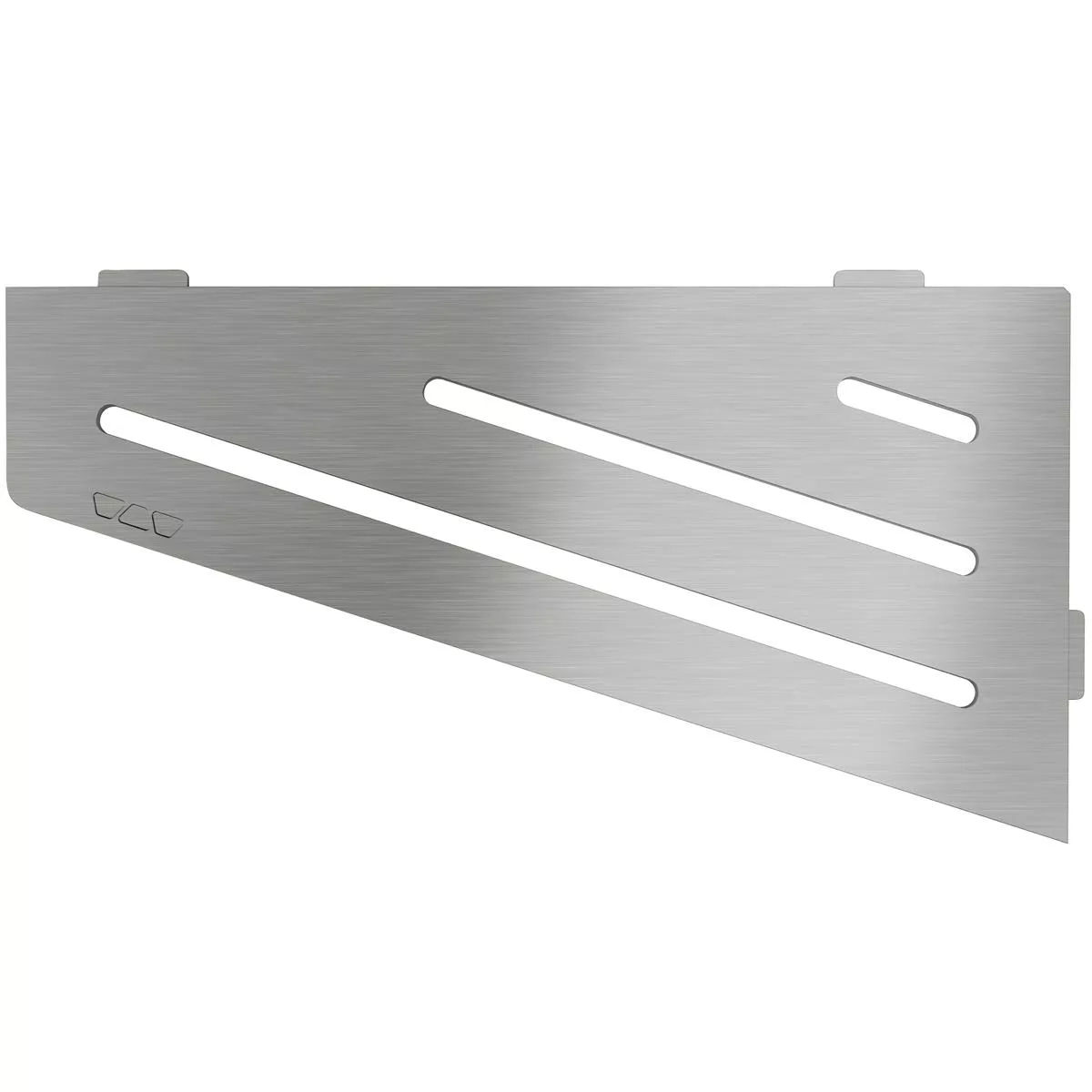 Wandplank doucheplank Schlüter vierkant 15,4x29,5cm Wave Zilver