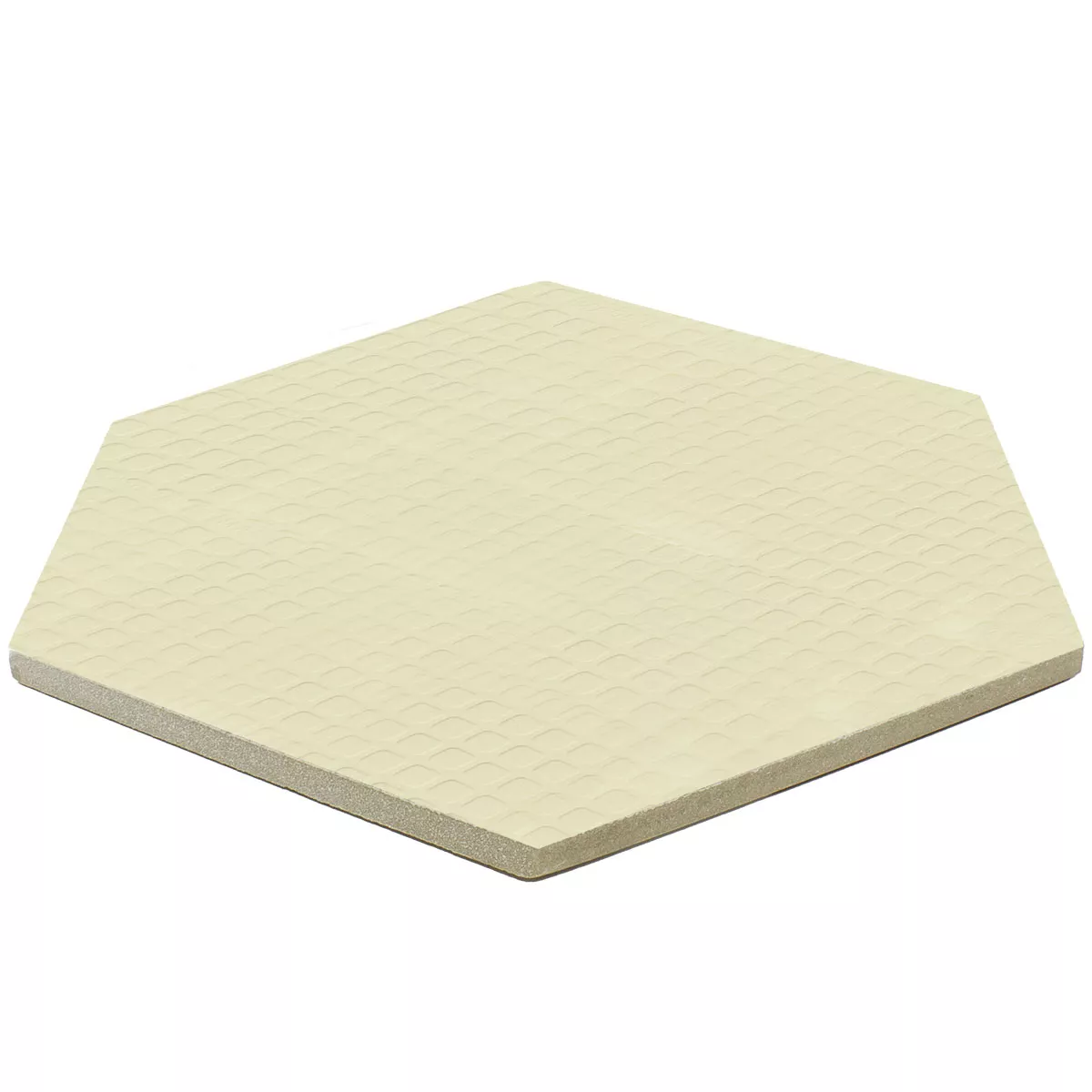 Porselein steengoed Tegels Honiara Hexagon Decor Groen 22,5x25,9cm Decor