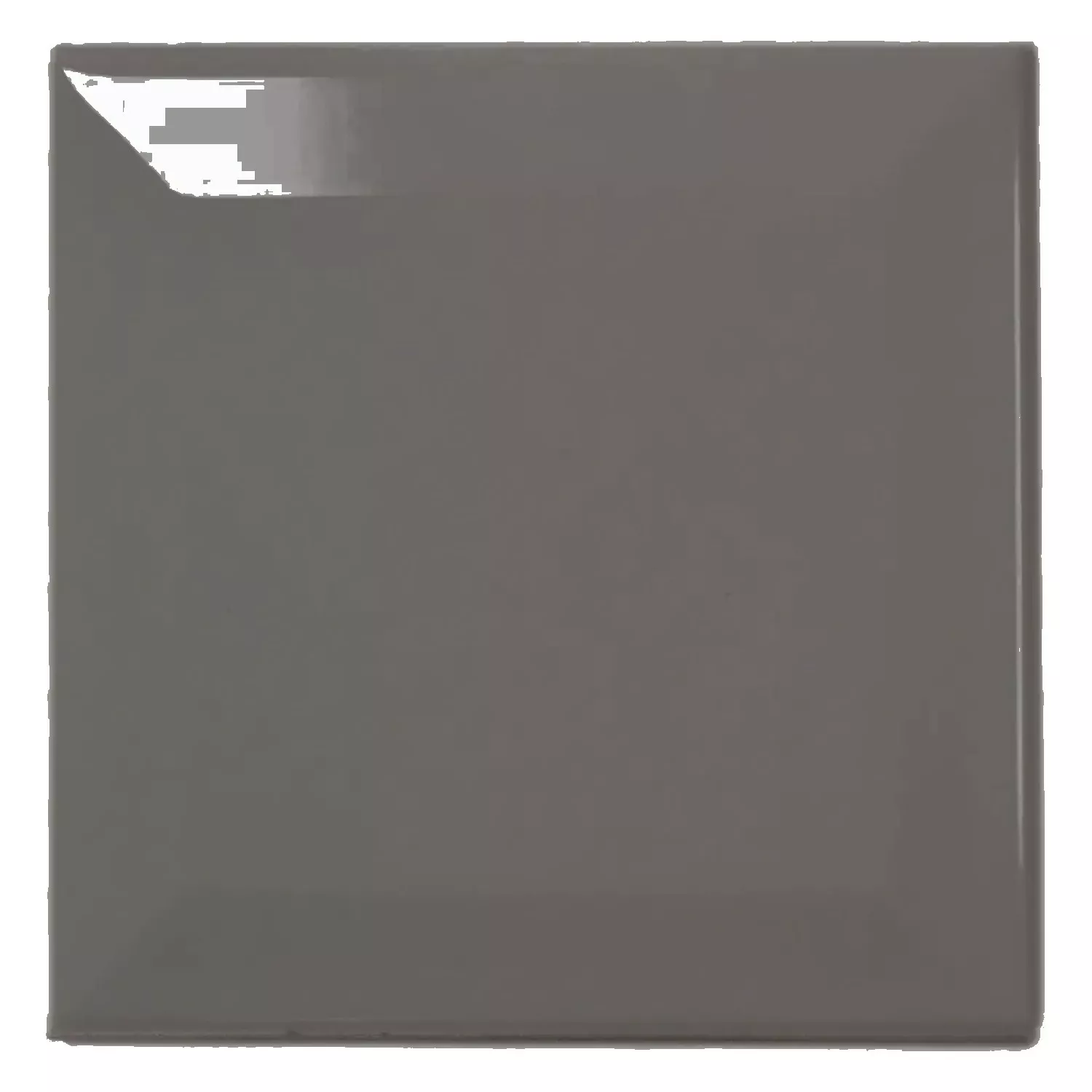 Metro tegel Grijs Glanzend 10x10 cm Met Facet Catarina Marengo