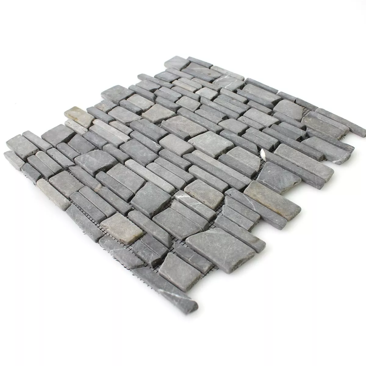 Sample Mozaïektegel Marmer Natuursteen Brick Neromarquina