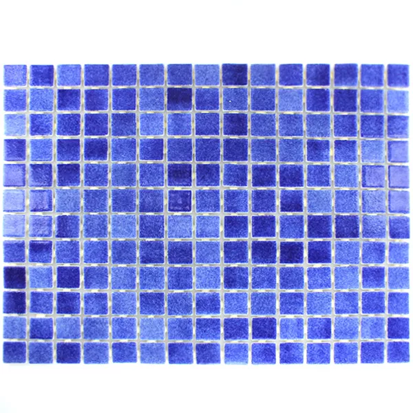 Sample Glas Zwembad Mozaïek  Donkerblauw Mix
