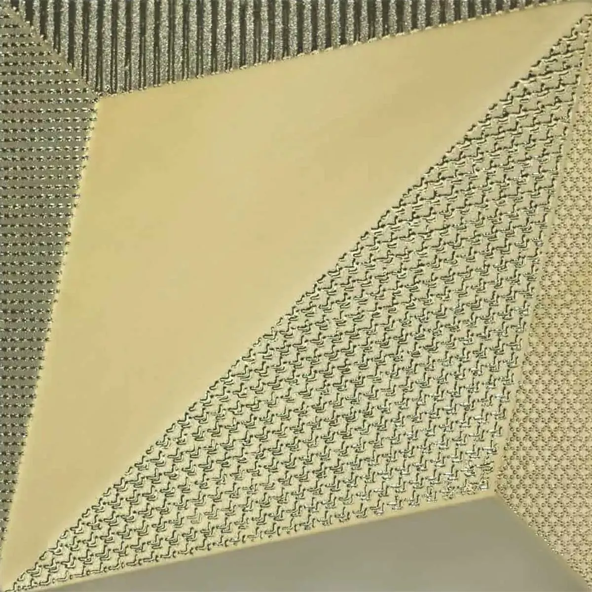 Wandtegels Skyline 3D Origami Exclusief Gestructureerde Goud