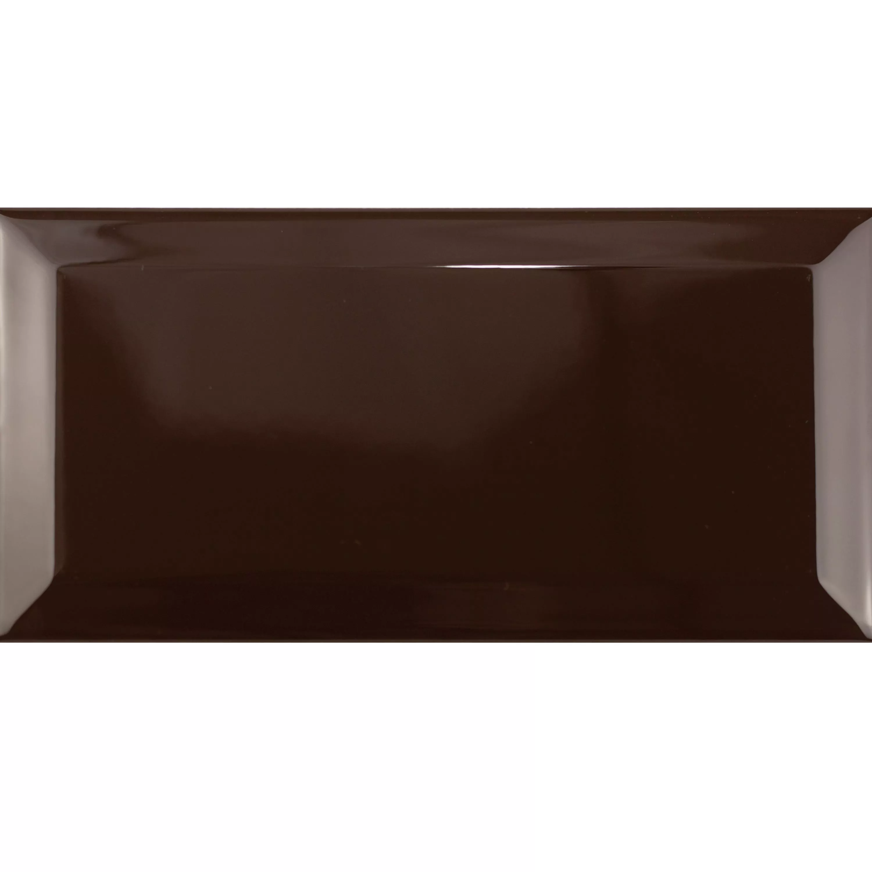 Metro Wandtegels Brussel Met Facet 10x20x0,7cm Chocolate Metro Wandtegels Brussel Met Facet 10x20x0,7cm Chocolate