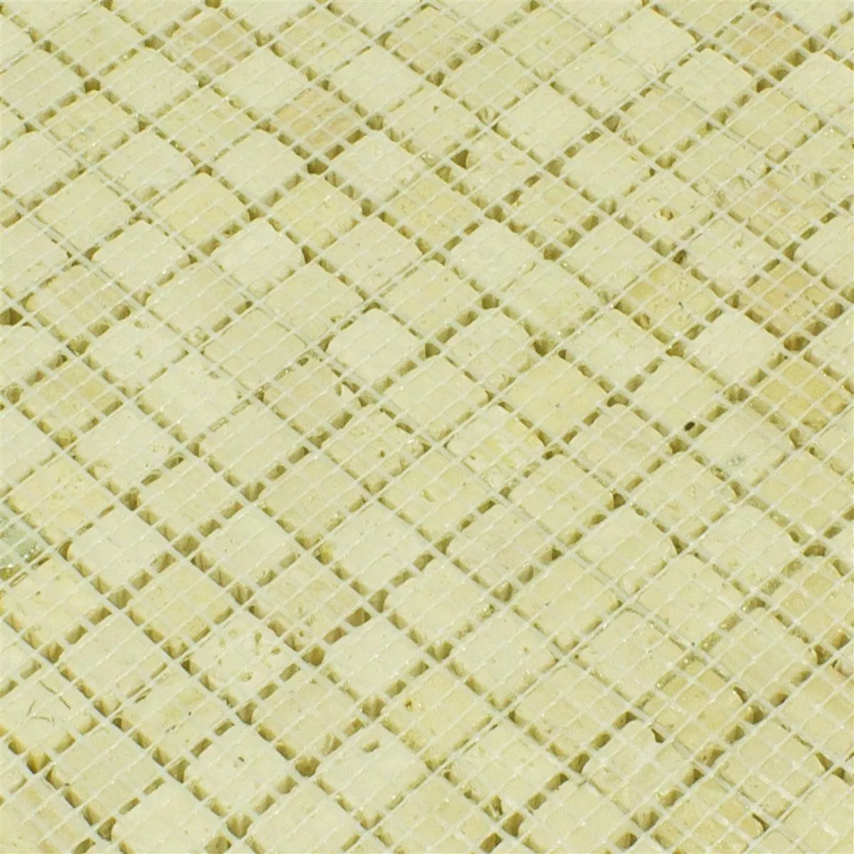 Sample Marmer Natuursteen Mozaïek Tegels Antika Mix Goud Crème