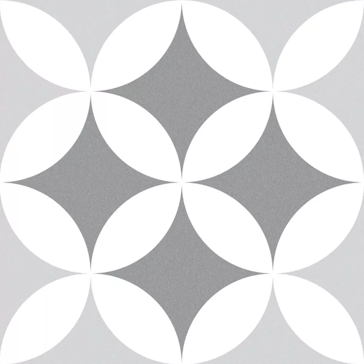 Atlantica Oteiza Grijs Wit 25x25 cm