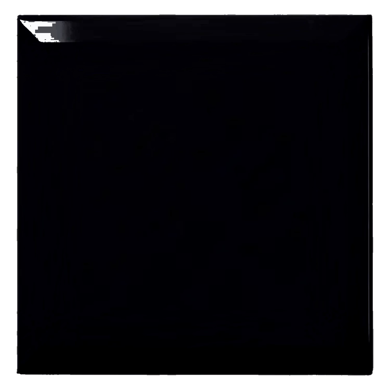 Metro tegel Zwart Glanzend 20x20 cm Met Facet Freetown Negro