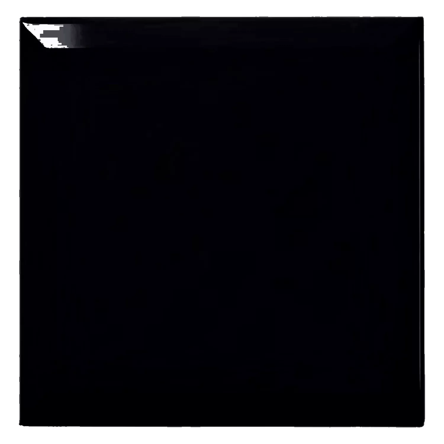 Metro tegel Zwart Glanzend 20x20 cm Met Facet Freetown Negro