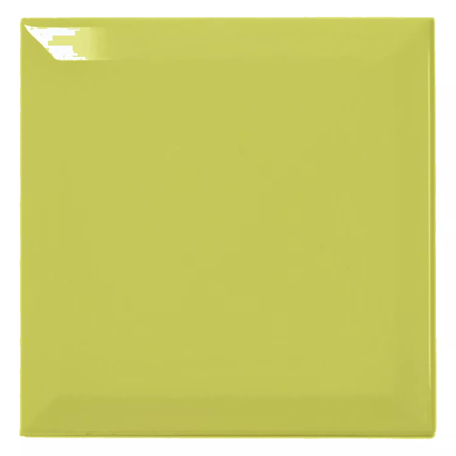 Metro tegel Groen Glanzend 15x15 cm Met Facet Eris Pistacho