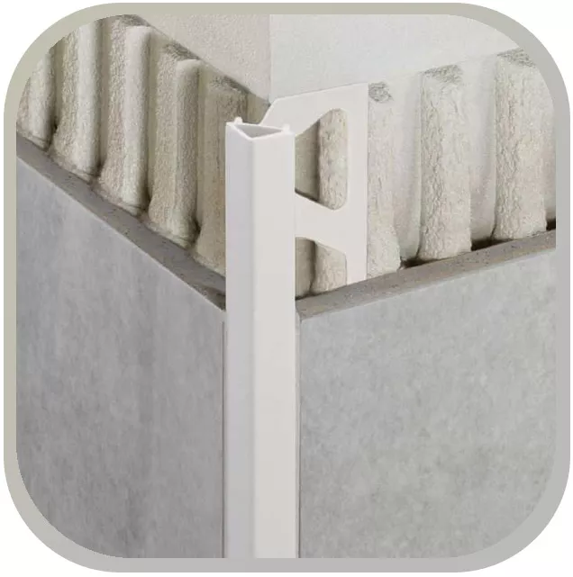 Buitenmuurhoek, rond profiel Buitenmuurhoek, rond profiel