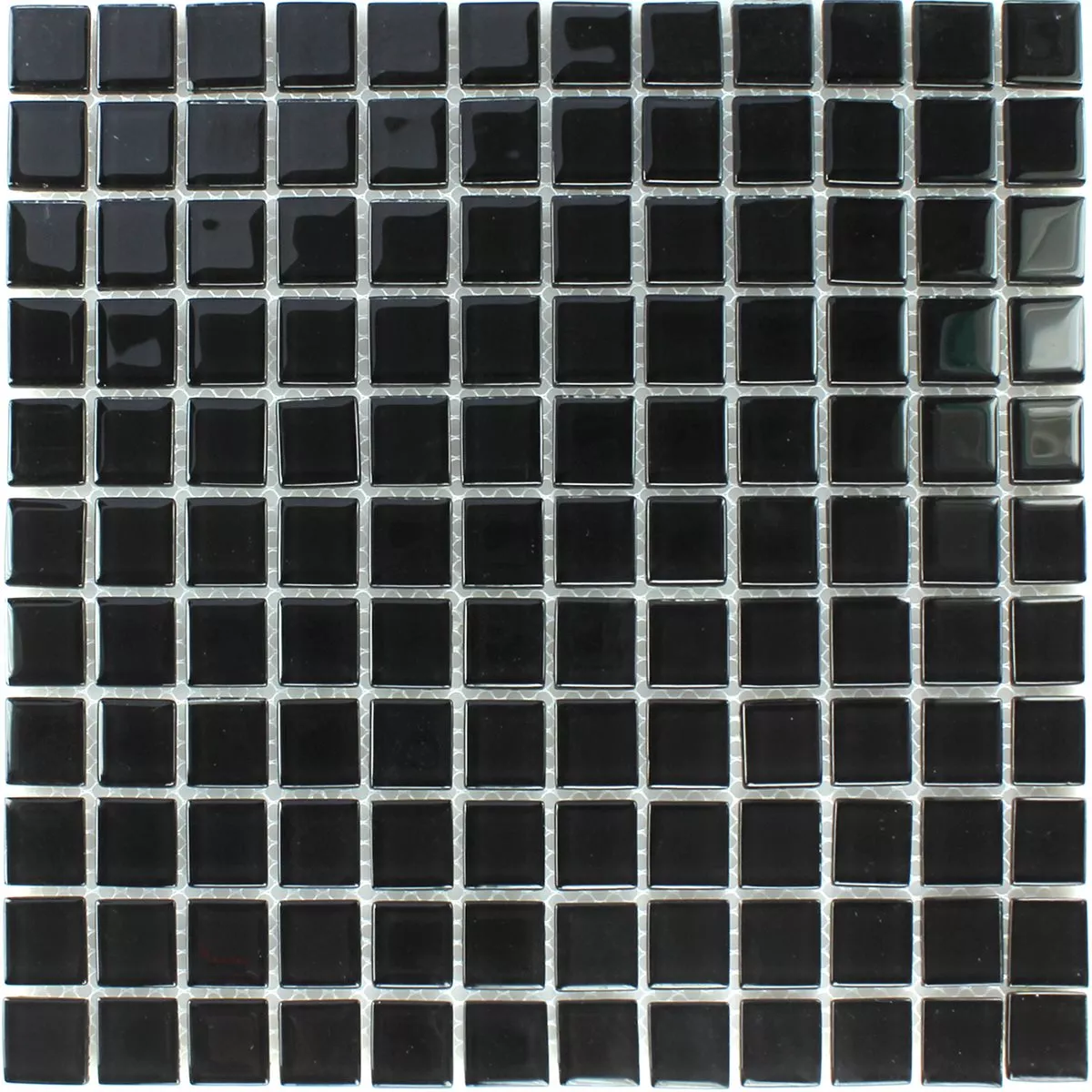 Sample Glasmozaïek Tegels Zwart 