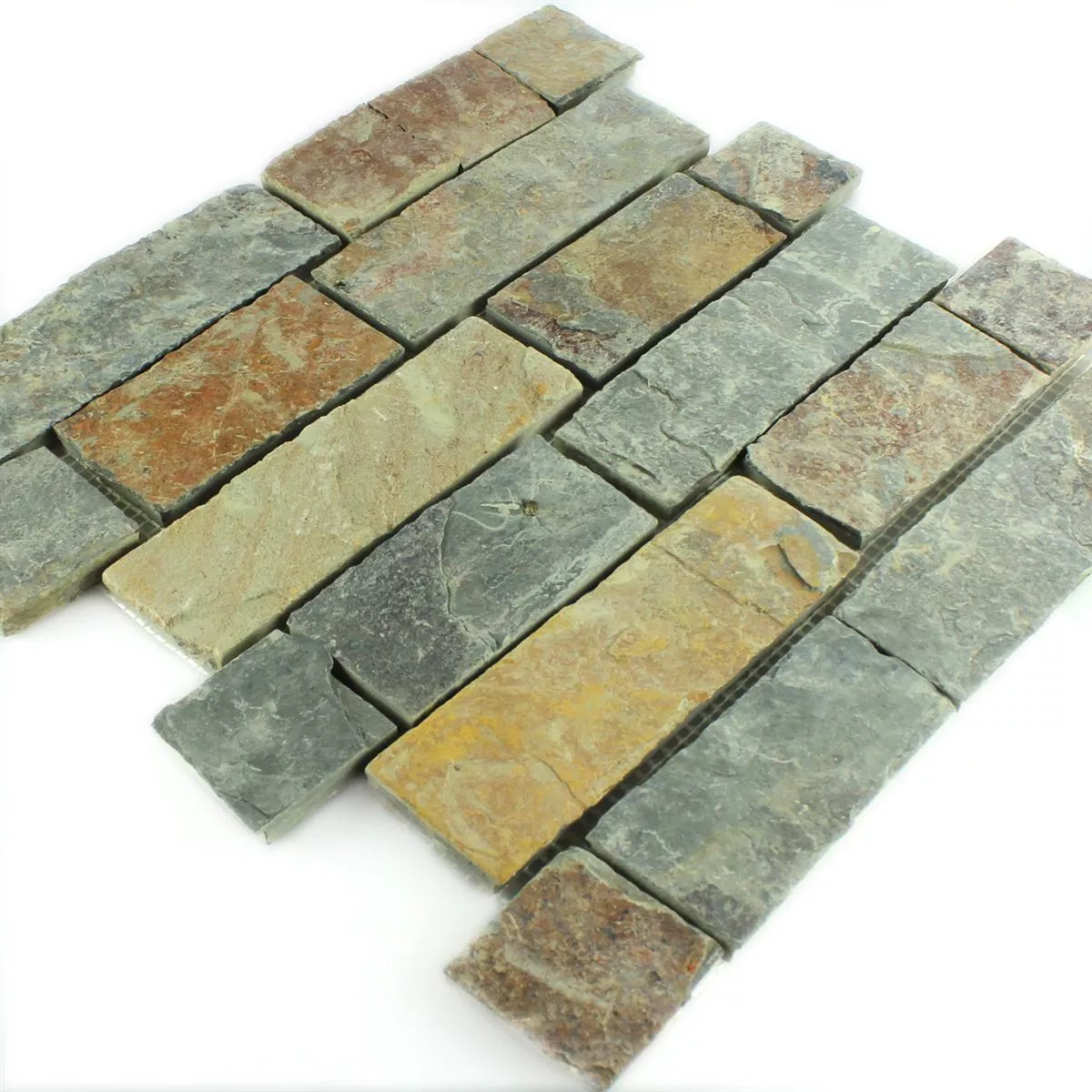 Mozaïektegel Leisteen Rost Bruin Brick