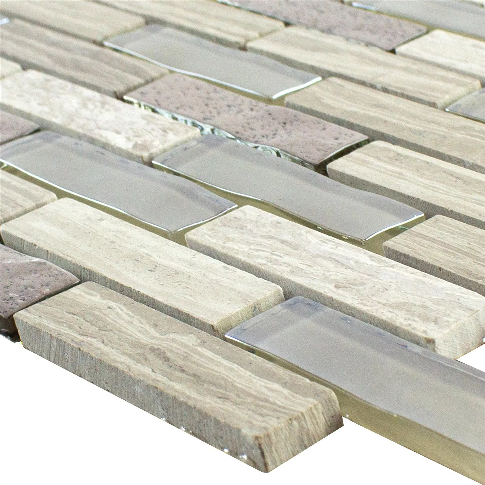 Glas Natuursteen Mozaïek Concetto Zelfklevende Grijs Glas Natuursteen Mozaïek Concetto Zelfklevende Grijs