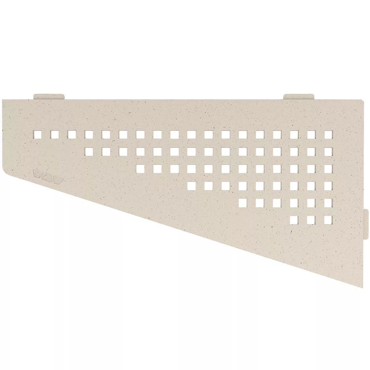 Wandplank doucheplank Schlüter vierkant 15,4x29,5cm vierkant ivoor