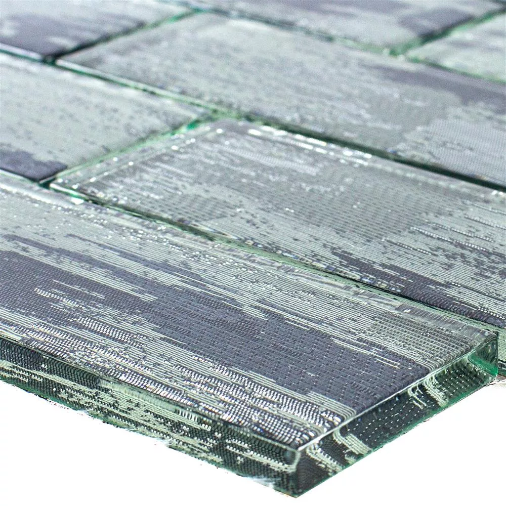 Glasmozaïek Tegels Troja Zilver Glasmozaïek Tegels Troja Zilver
