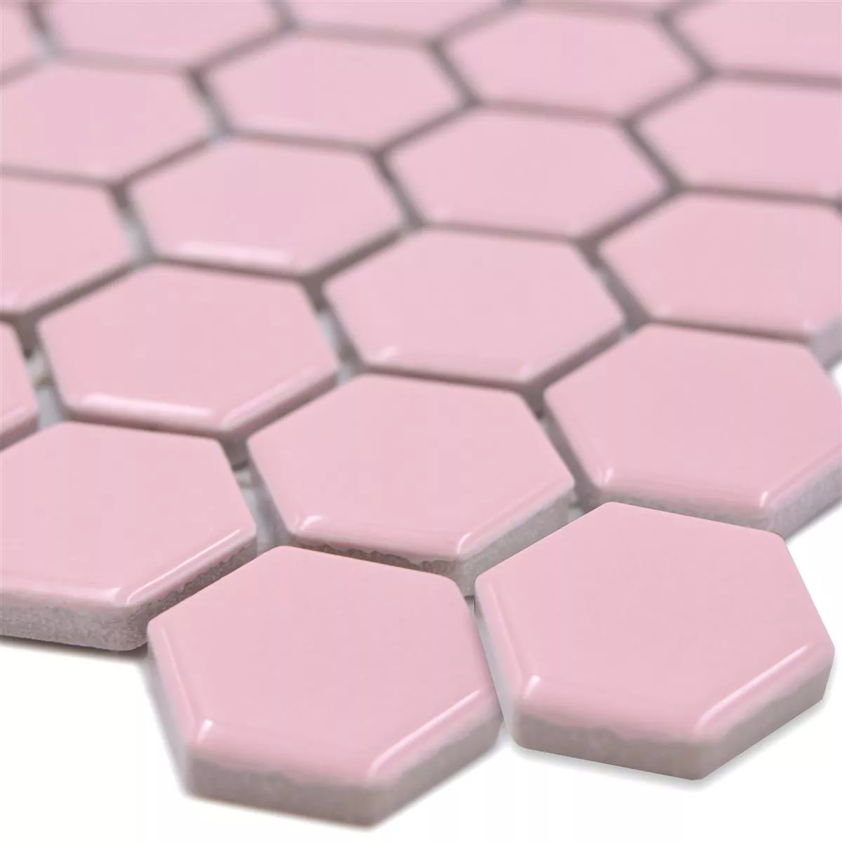 Keramiek Mozaïek Salomon Hexagon Rosa H23 Keramiek Mozaïek Salomon Hexagon Rosa H23