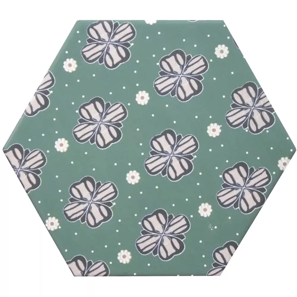 Porselein steengoed Tegels Modena Hexagon Decor 7