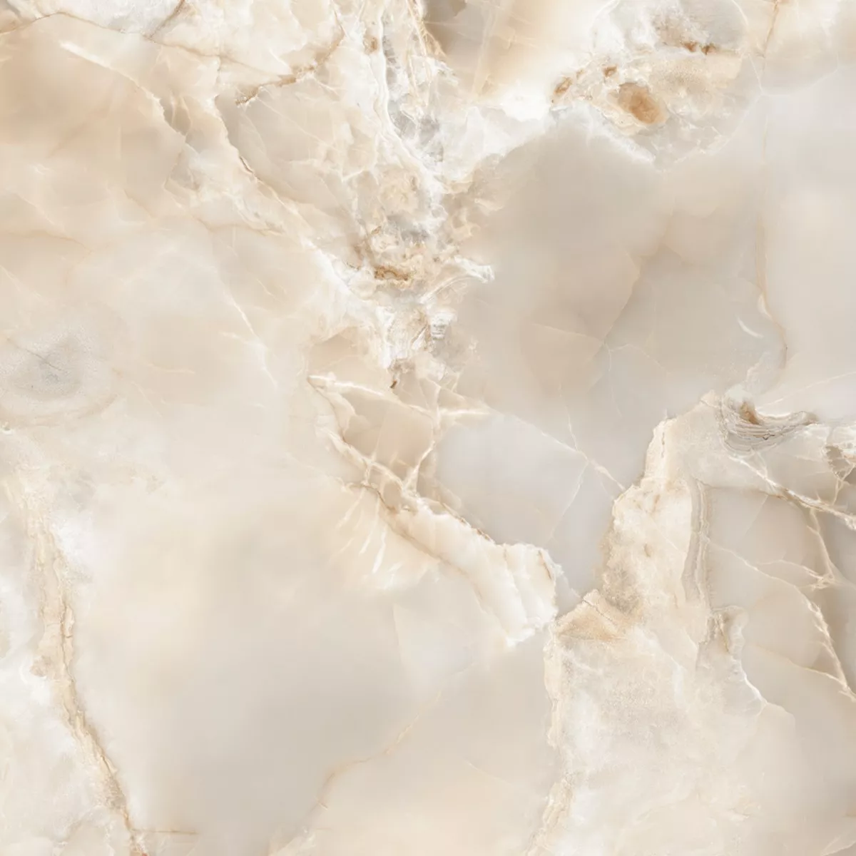 New York Crème Glanzend 60x60 cm