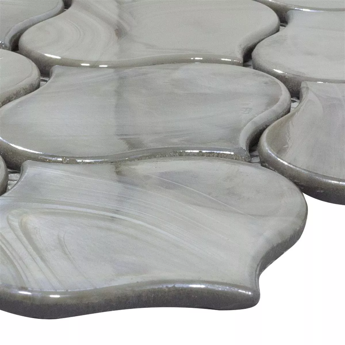 Glasmozaïek Tegels Andalucia Arabesque Grijs Glasmozaïek Tegels Andalucia Arabesque Grijs