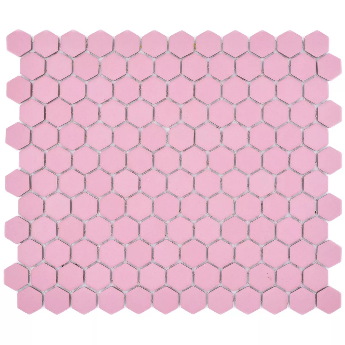 Sample Keramiek Mozaïek Bismarck R10B Hexagon Rosa H23