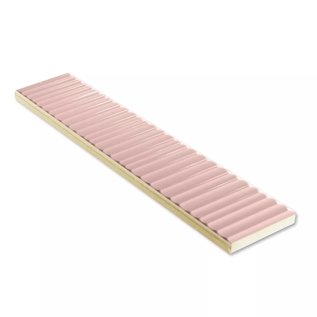 Wandtegels Avila Relief Roze Glanzend 5x30cm