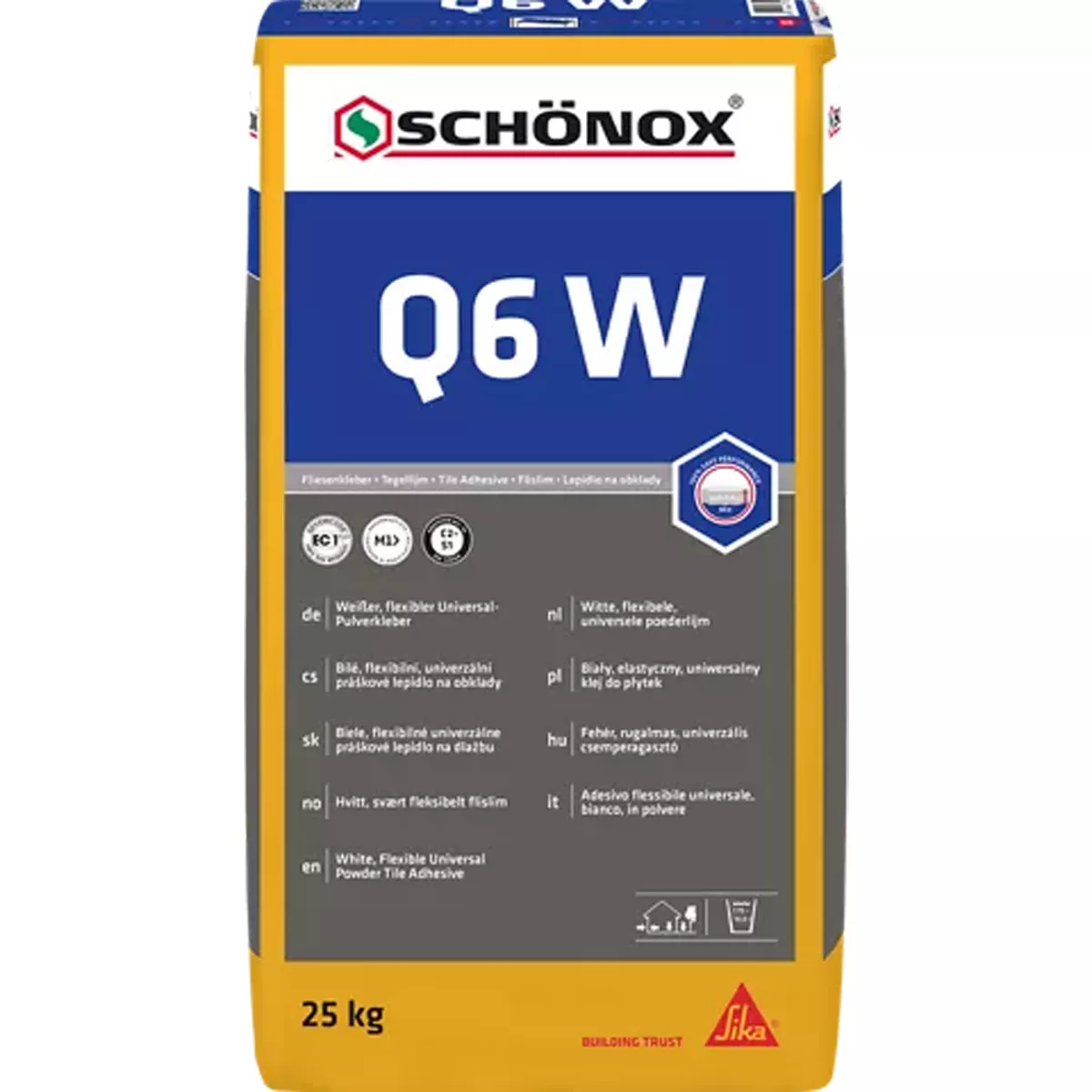 Tegellijm Schönox Q6 W (wand & Vloer) Universele Lijm (25Kg) (wit) Tegellijm Schönox Q6 W (wand & Vloer) Universele Lijm (25Kg) (wit)