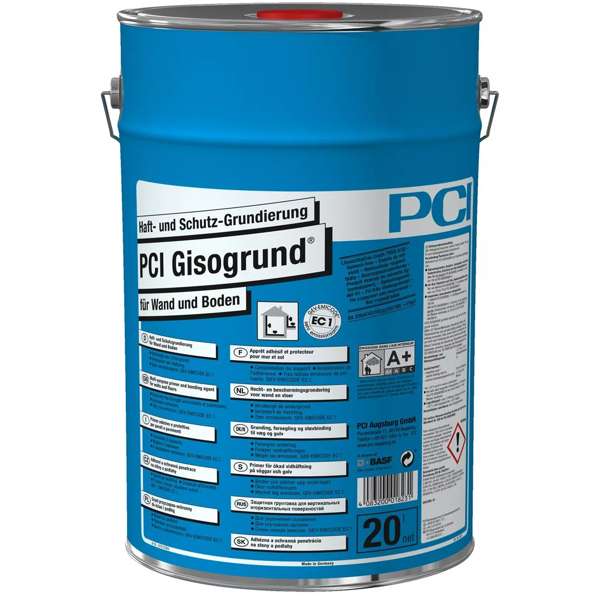 PCI Gisogrund hecht- en beschermprimer blauw 20 liter