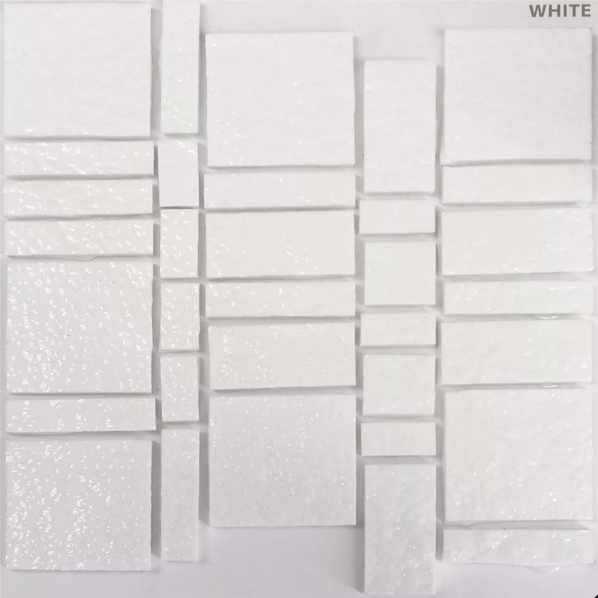 Glas Tegels Trend Recycling Mozaïek Liberty White