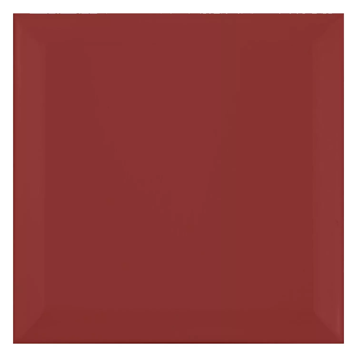 Metro tegel Rood Mat 15x15 cm Met Facet Eris Burdeos