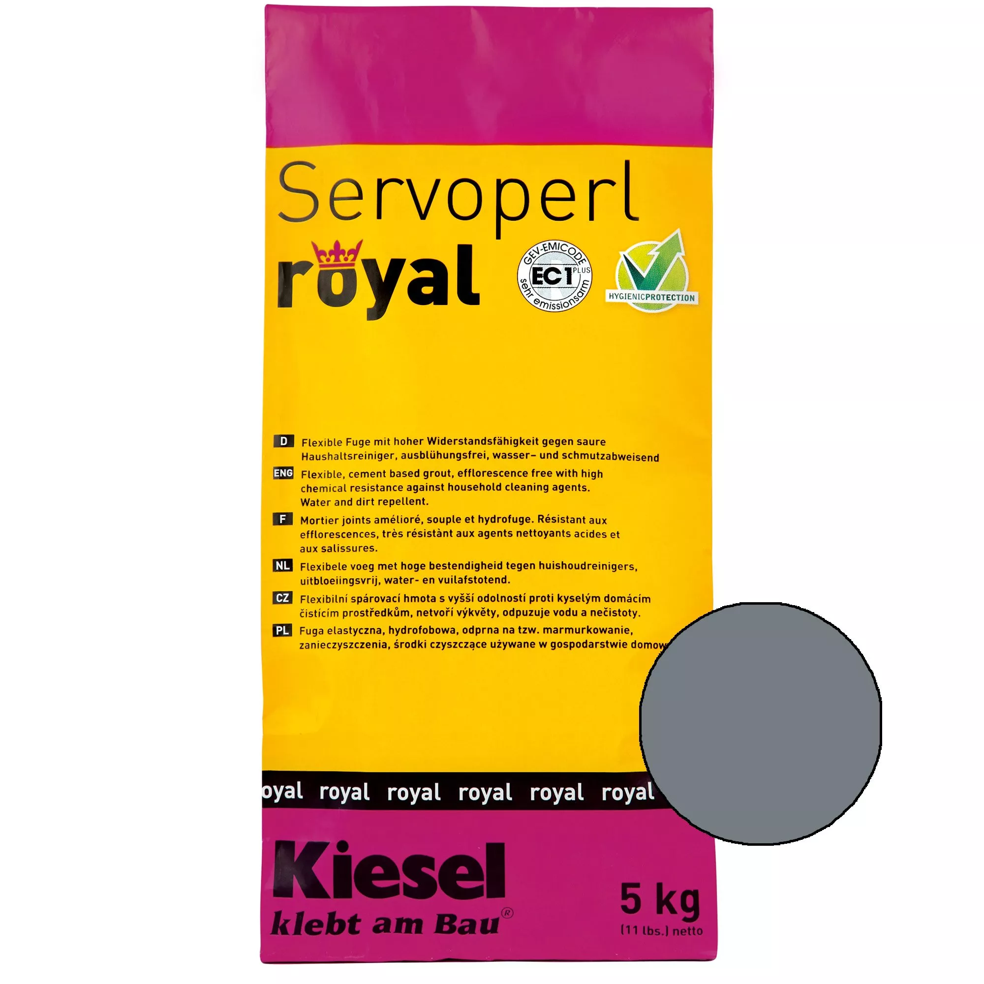 Kiesel Servoperl Royal - Flexibele, Water- En Vuilafstotende Voeg (5KG Basalt)
