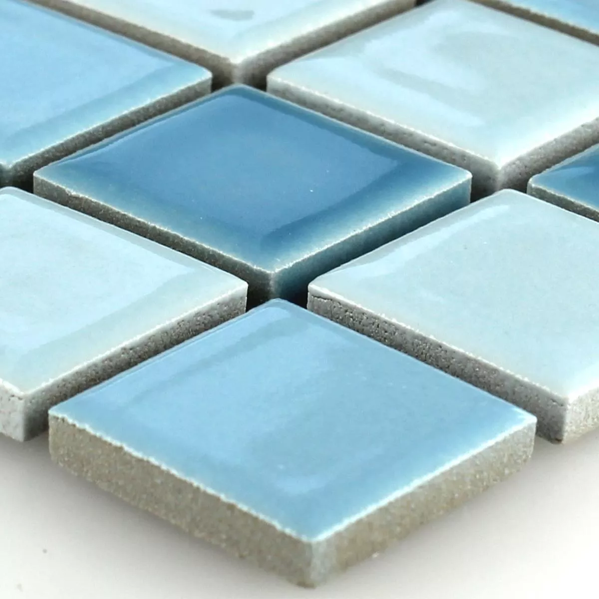 Sample Mozaïektegel Keramiek Blauw Mix 