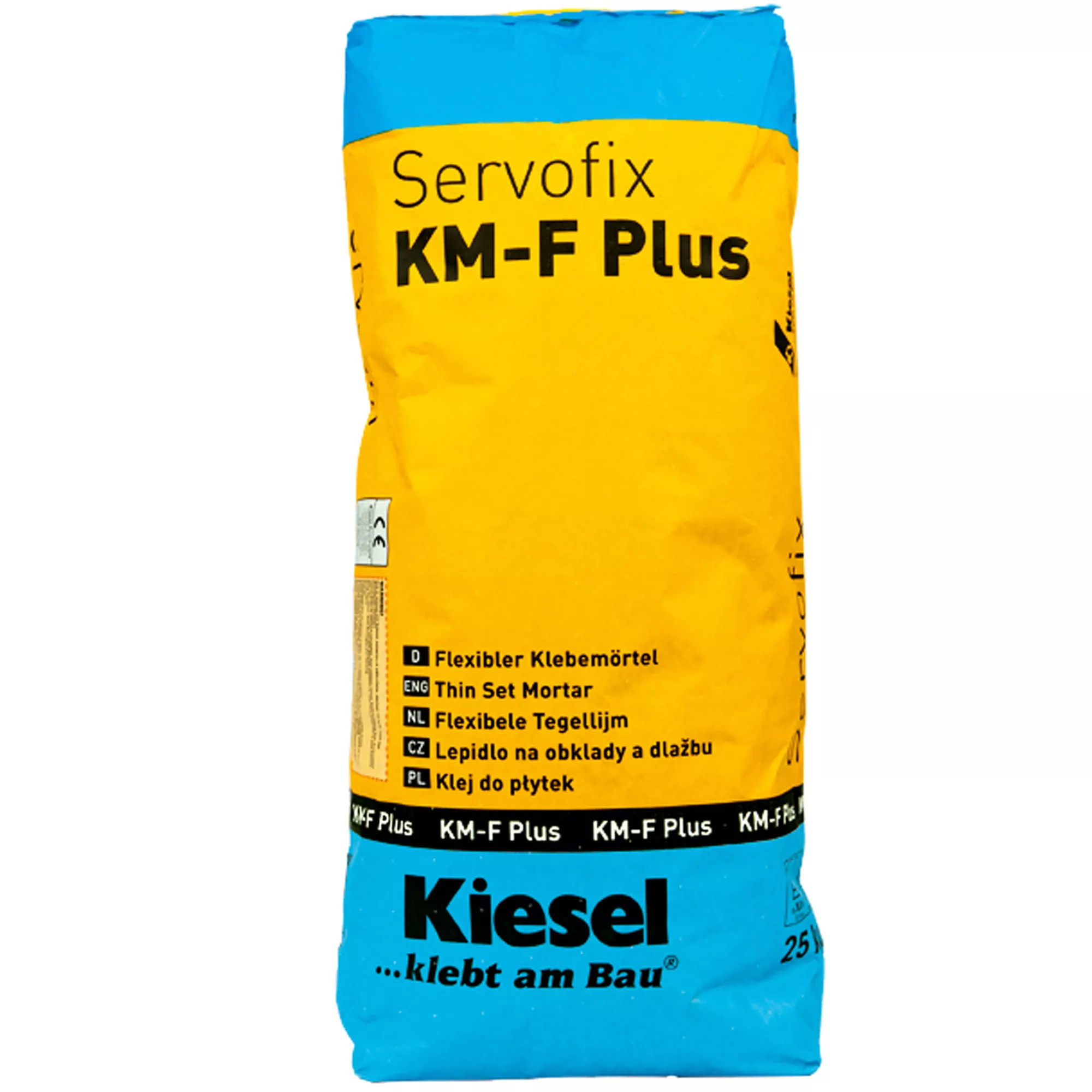 Kiesel tegellijm Servofix KM-F Plus - flexibele lijmmortel fijn steengoed, keramische tegels (25KG) Kiesel tegellijm Servofix KM-F Plus - flexibele lijmmortel fijn steengoed, keramische tegels (25KG)