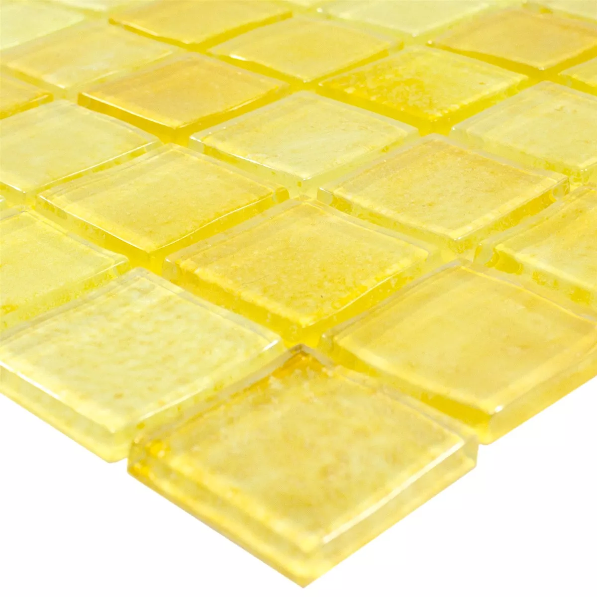 Glasmozaïek Argos Geel 23x23x4 mm