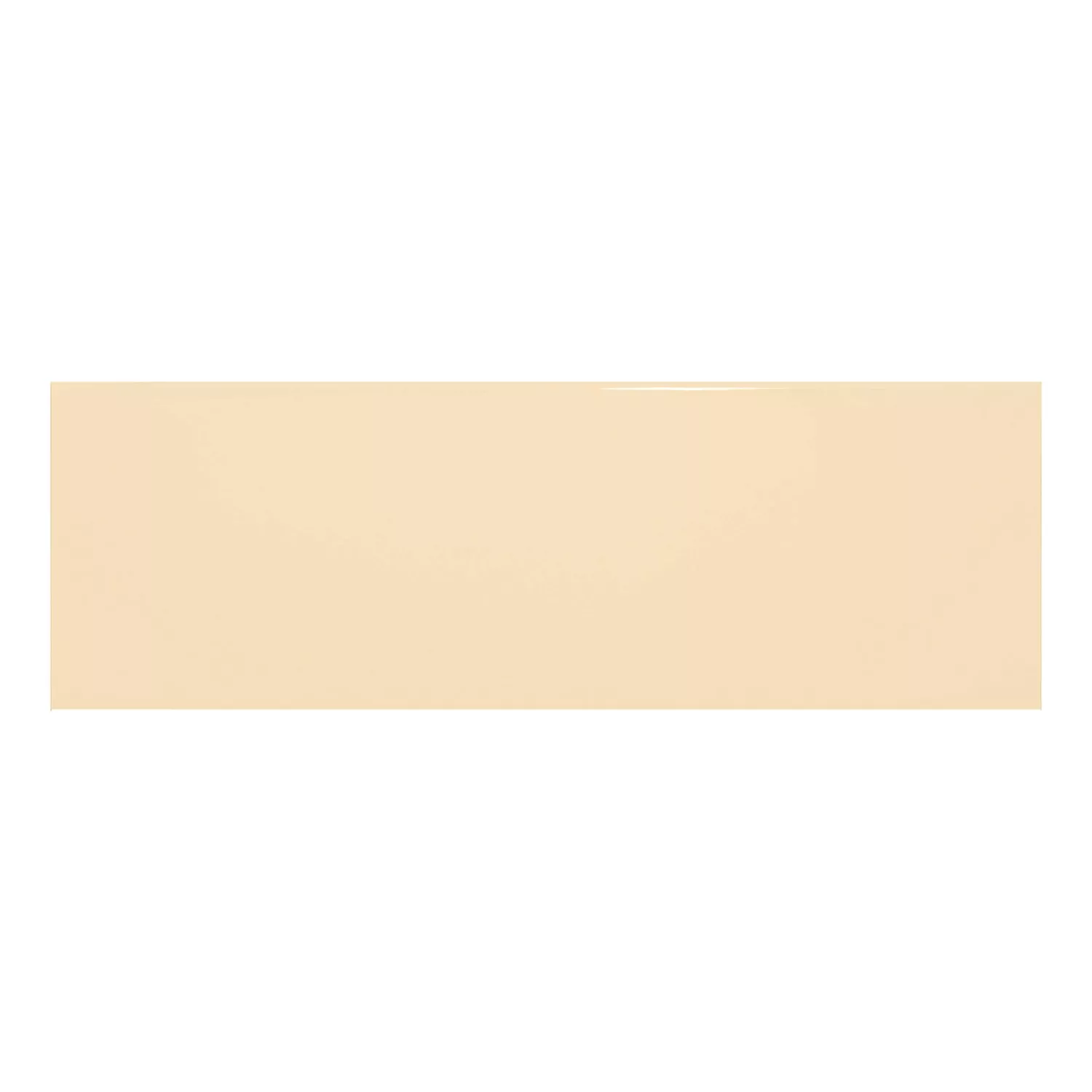 Metro tegel Beige Glanzend 10x30 cm Zonder Facet Candy Crema