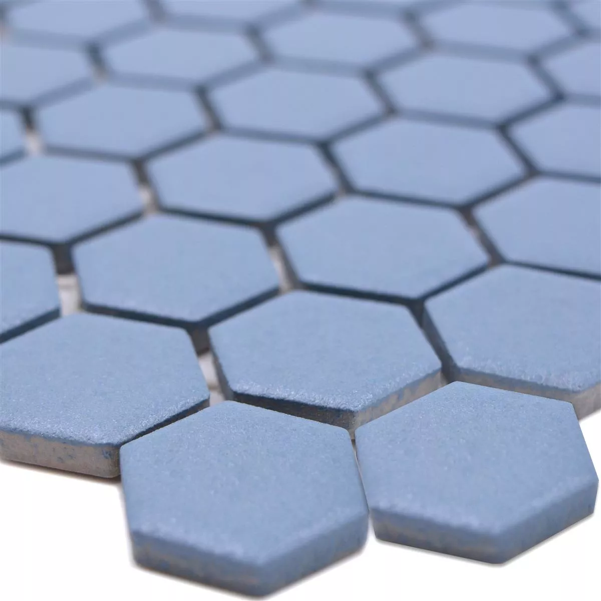 Keramiek Mozaïek Bismarck R10B Hexagon Blauw H23