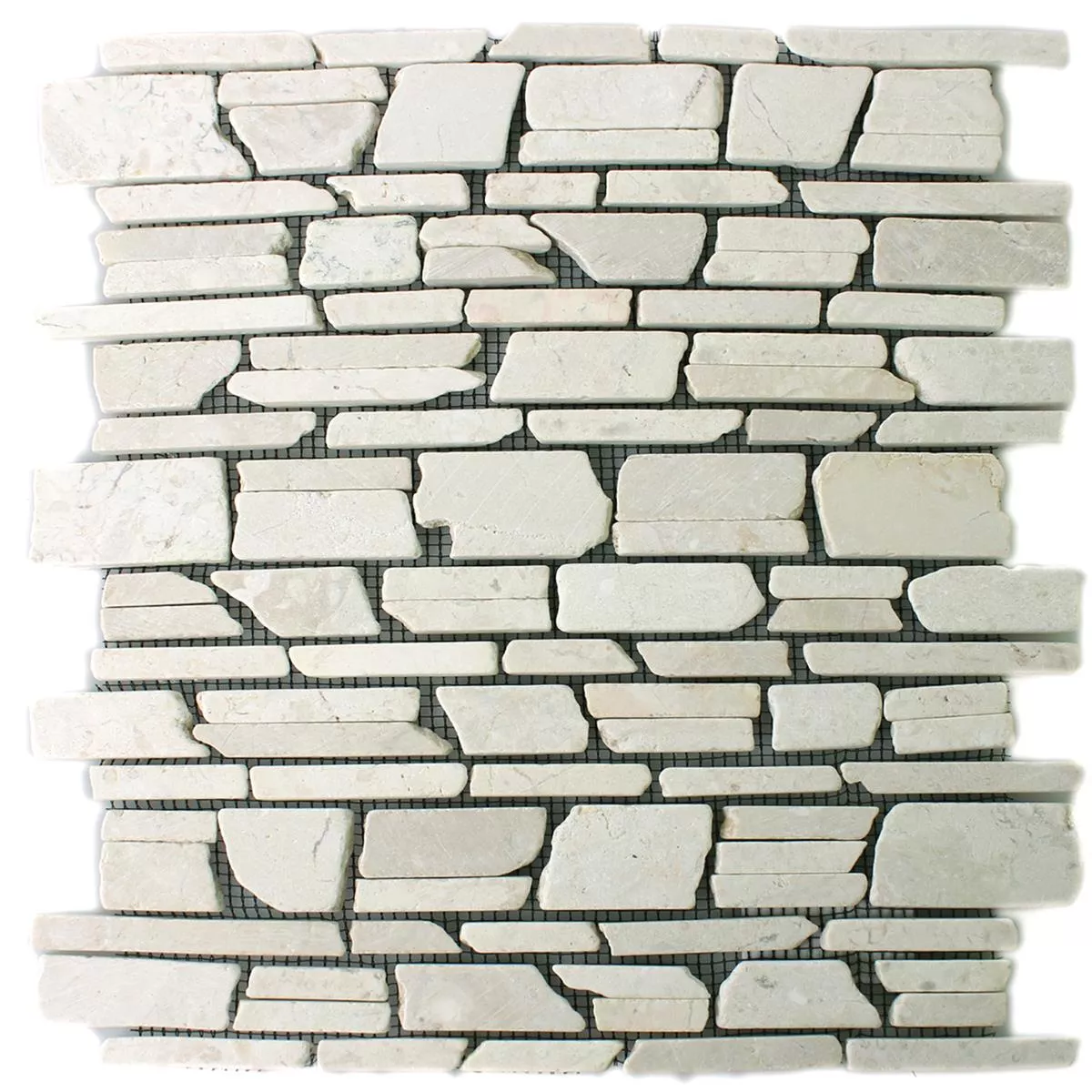 Sample Mozaïektegel Marmer Brick Biancone