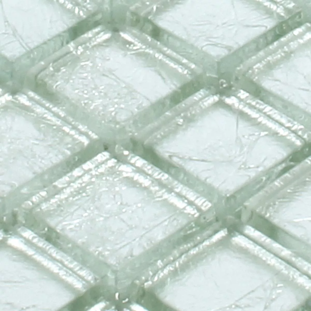 Sample Mozaïektegel Glas Lucca Zilver 