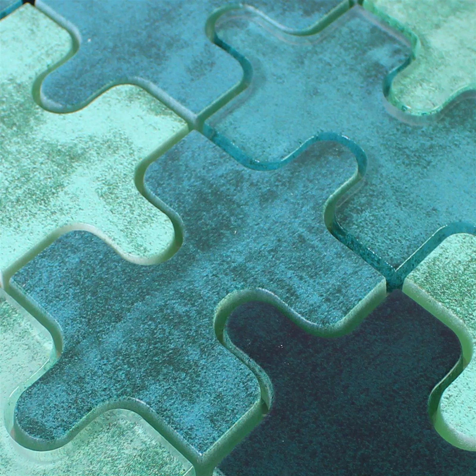 Sample Glasmozaïek Tegels Puzzle Groen
